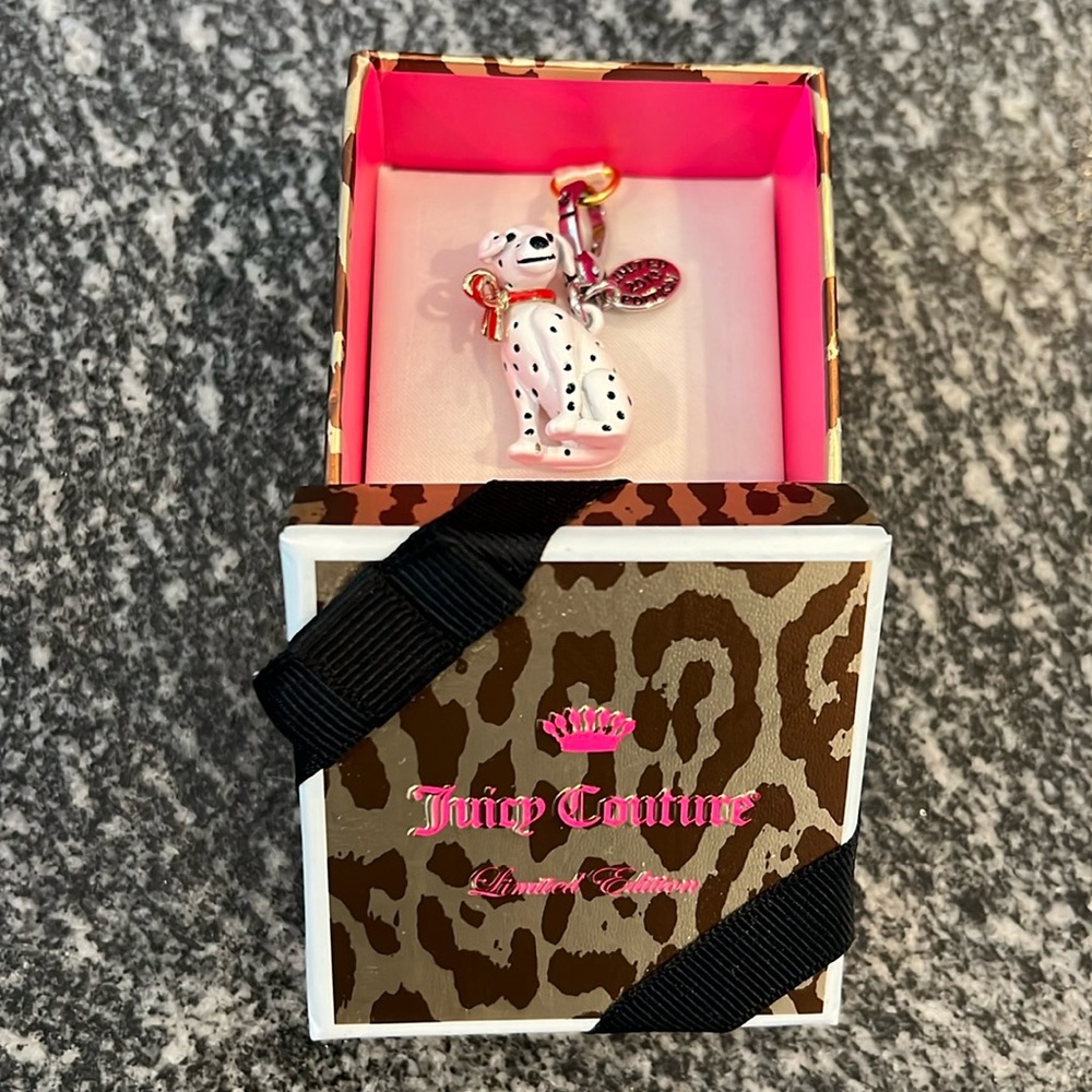 New in box limited edition Juicy Couture Dalmatian charm.